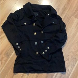 Hurley jersey knit pea coat